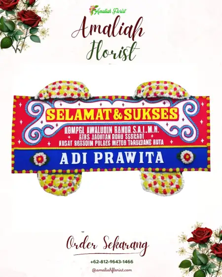 Papan Bunga Ucapan Selamat Segedong