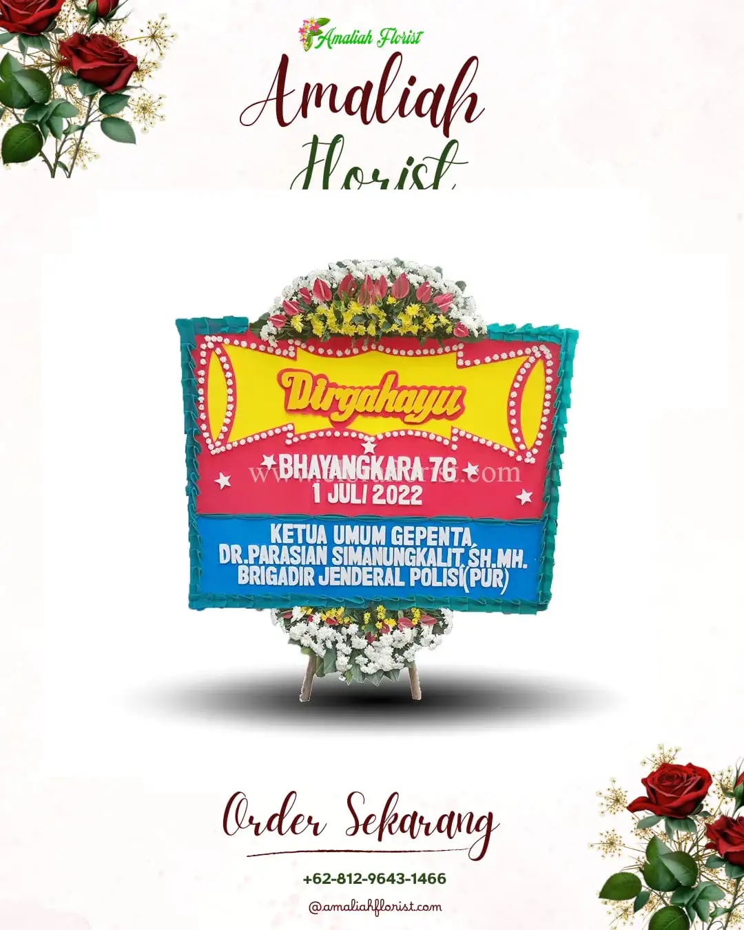 Papan Bunga HUT Ulang Tahun Segedong